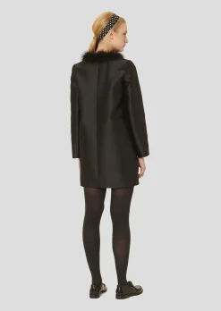 Robe Rita noire en satin