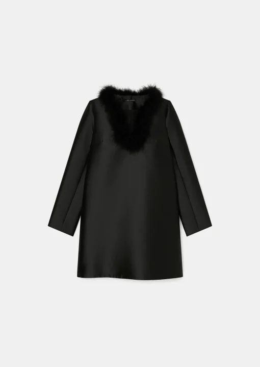 Robe Rita noire en satin