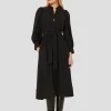 Robe Rivoltina noire en crêpe