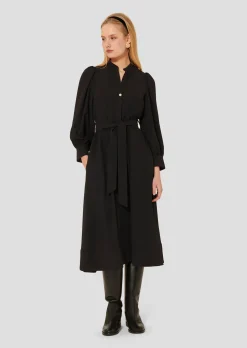 Robe Rivoltina noire en crêpe