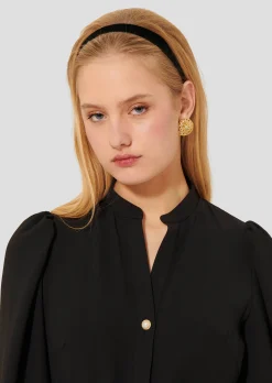 Robe Rivoltina noire en crêpe