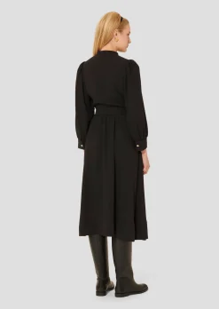 Robe Rivoltina noire en crêpe