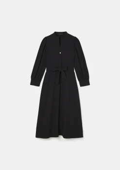 Robe Rivoltina noire en crêpe