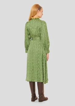 Robe Rivoltina verte à pois