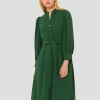 Robe Rivoltina verte en crêpe