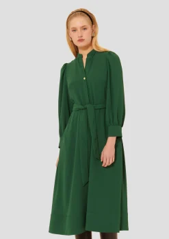 Robe Rivoltina verte en crêpe