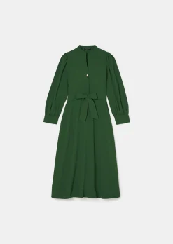 Robe Rivoltina verte en crêpe