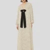 Robe Roann écrue imprimé petits coeurs