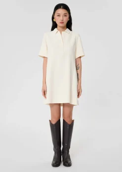 Robe Robby écrue en crêpe