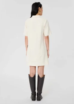 Robe Robby écrue en crêpe