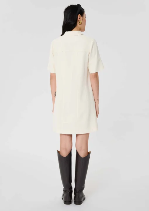 Robe Robby écrue en crêpe