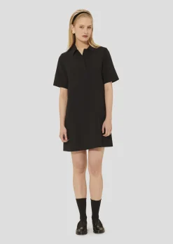 Robe Robby noire en crêpe