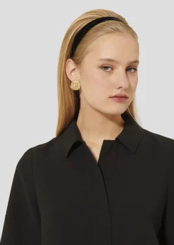 Robe Robby noire en crêpe