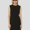 Robe Rohane noire en crêpe