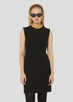 Robe Rohane noire en crêpe