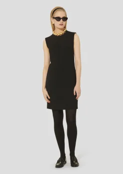Robe Rohane noire en crêpe