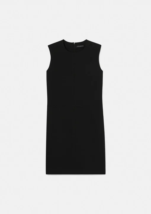 Robe Rohane noire en crêpe