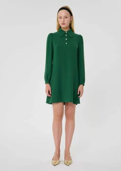 Robe Rolfo verte en crêpe