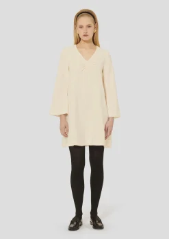 Robe Rolie écrue en crêpe