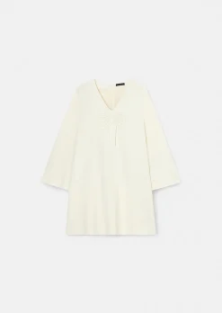 Robe Rolie écrue en crêpe