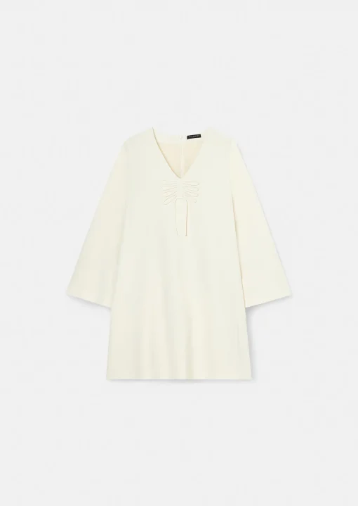 Robe Rolie écrue en crêpe