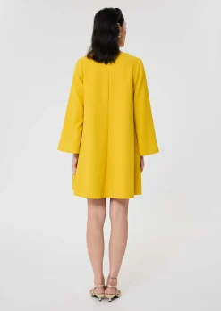 Robe Rolie jaune en crêpe