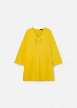 Robe Rolie jaune en crêpe