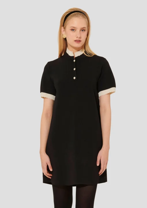 Robe Rosane noire en maille