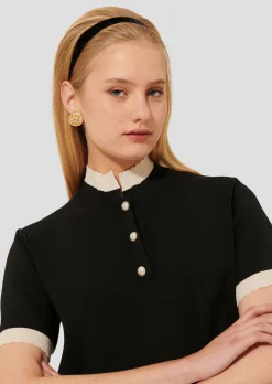 Robe Rosane noire en maille