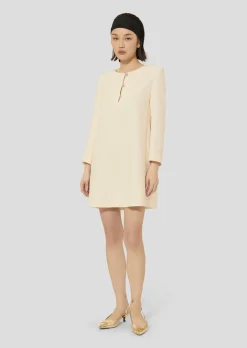 Robe Rosario écrue en crêpe