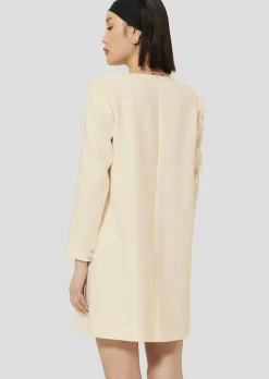 Robe Rosario écrue en crêpe