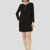 Robe Rosario noire en crêpe