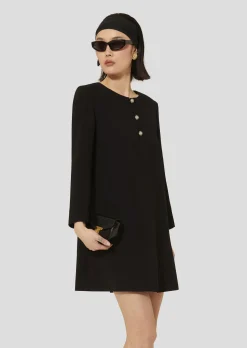 Robe Rosario noire en crêpe