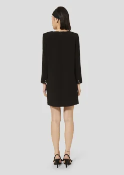 Robe Rosario noire en crêpe
