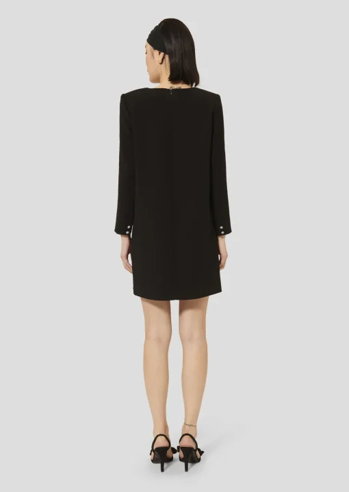 Robe Rosario noire en crêpe