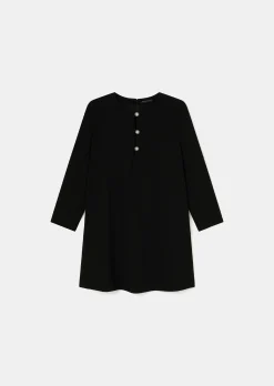 Robe Rosario noire en crêpe