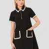 Robe Rubina noire en toile double