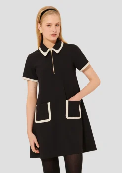 Robe Rubina noire en toile double