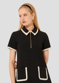 Robe Rubina noire en toile double