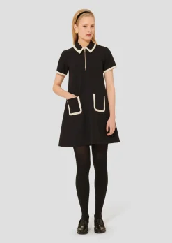 Robe Rubina noire en toile double