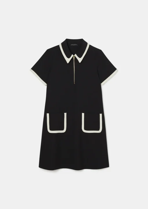 Robe Rubina noire en toile double