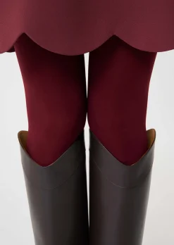 Robe Ruoda bordeaux en crêpe