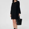 Robe Ruoda noire en crêpe