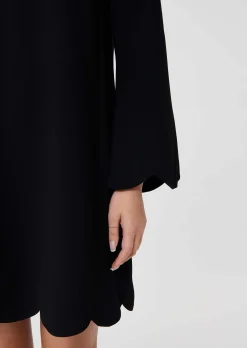 Robe Ruoda noire en crêpe