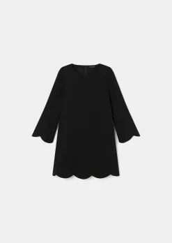 Robe Ruoda noire en crêpe