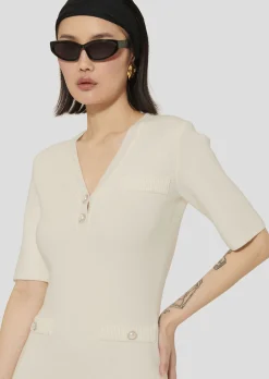 Robe Ruthie écrue en maille