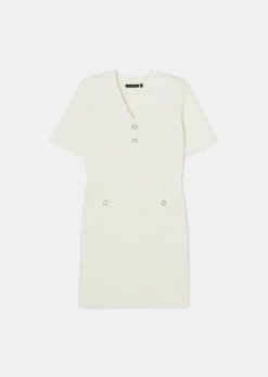 Robe Ruthie écrue en maille