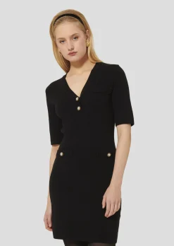 Robe Ruthie noire en maile