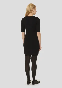 Robe Ruthie noire en maile