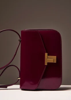 Sac 8 Bis bordeaux en cuir